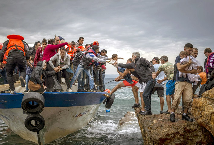 Arrivées de réfugiés sur l'île de Lesbos, octobre 2015 - © CNN