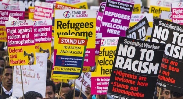 Manifestation anti-racisme à Glasgow, 2016 - © Alamy.com