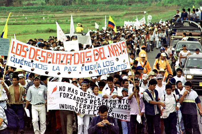 Personnes déplacées en Colombie - © Fotonoticias